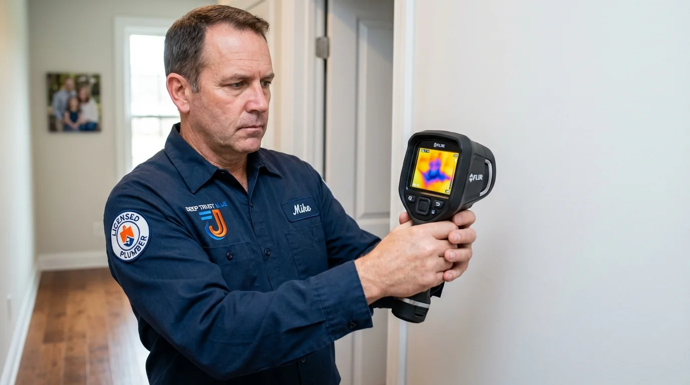 Thermal imaging leak detection by Johns Plumbing LLC in Hortonville